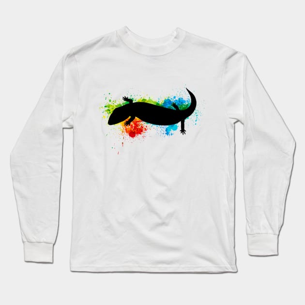 skink color splash Long Sleeve T-Shirt by Luilouu